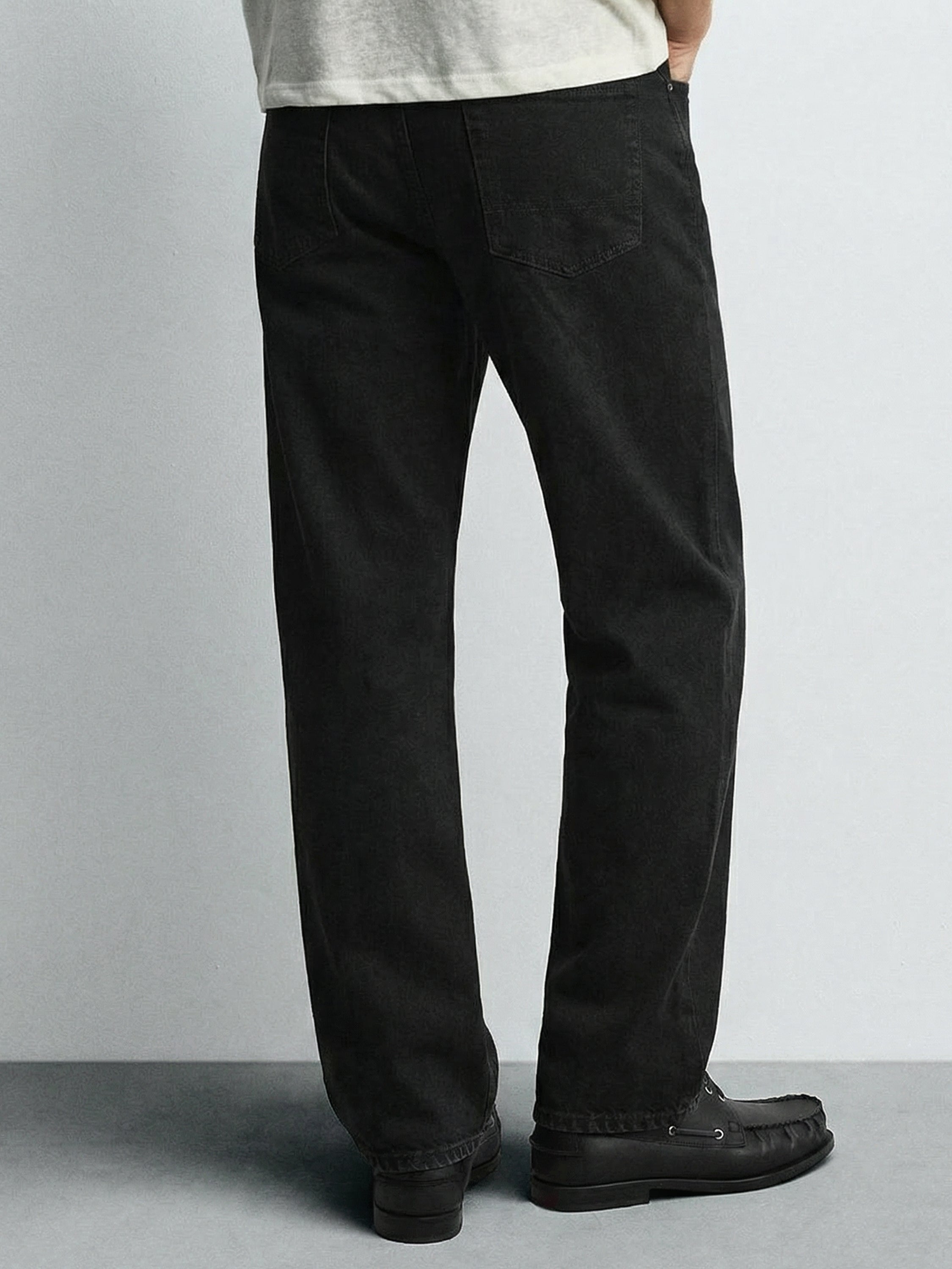 Purple By Highlander Men Black Loose Fit Fit Jeans - Black - Image 3