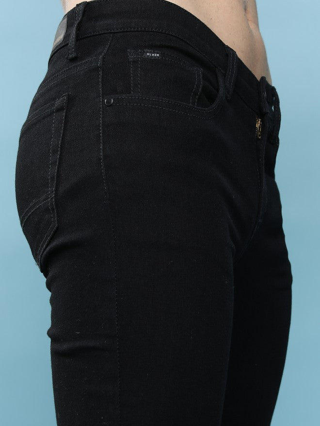 Purple By Highlander Men Black Skinny Fit Jeans - Black - Image 5