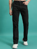 Purple By Highlander Men Black Straight Fit Jeans - Black - Image 1