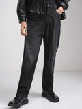 Purple By Highlander Men Black Relaxed Fit Jeans - Black - Image 1