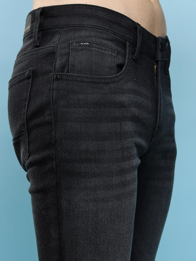 Purple By Highlander Men Black Straight Fit Jeans - Black - Image 5