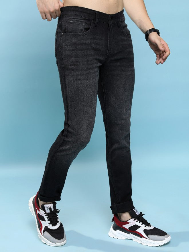 Purple By Highlander Men Black Straight Fit Jeans - Black - Image 6