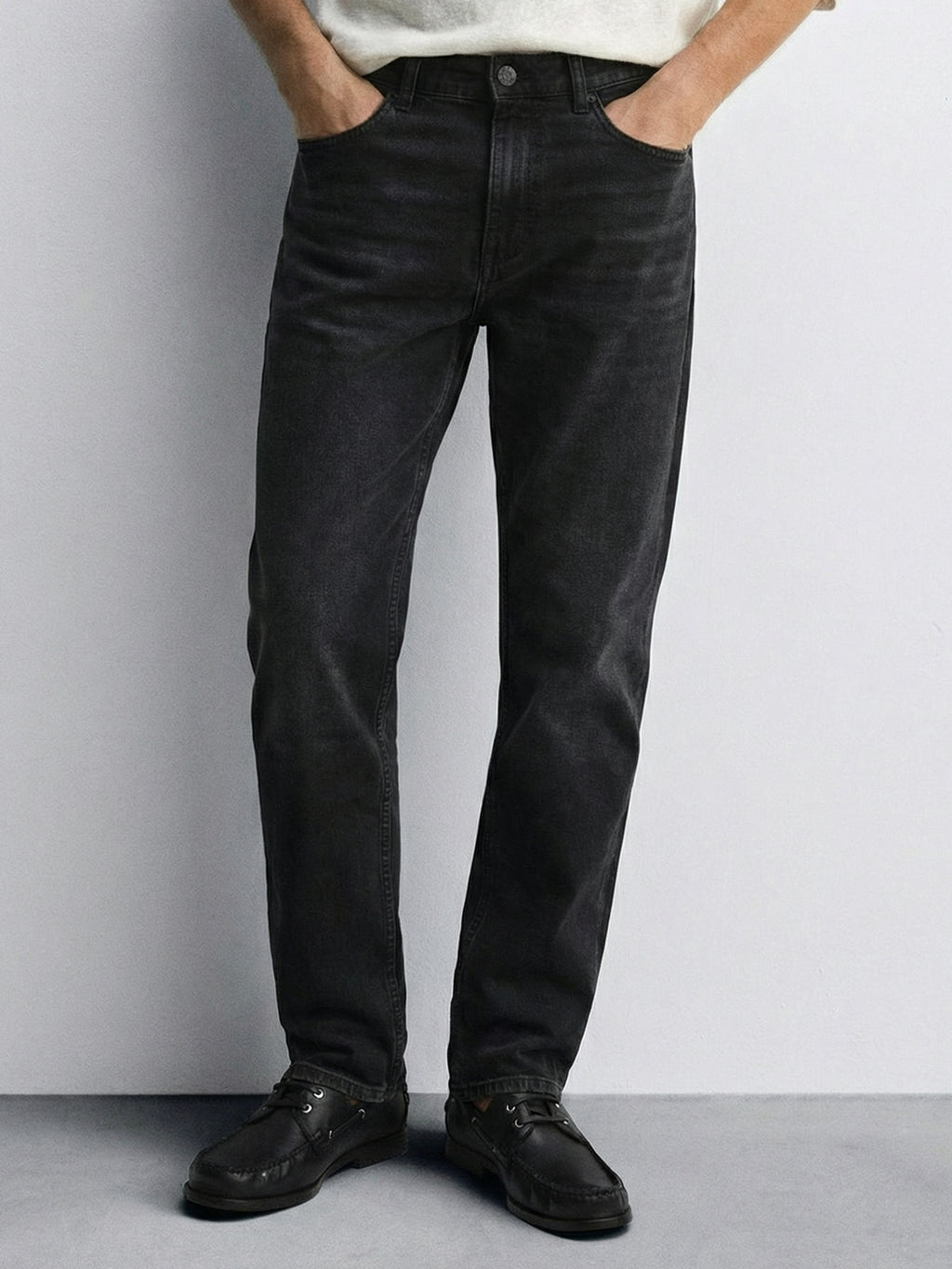 Purple By Highlander Men Black Slim Fit Stretchable Jeans - Black - Image 1