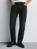 Purple By Highlander Men Black Slim Fit Stretchable Jeans - Black - Image 1