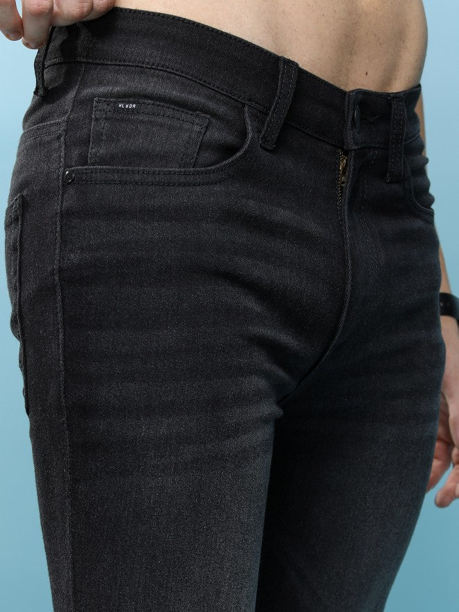 Purple By Highlander Men Black Skinny Fit Jeans - Black - Image 5