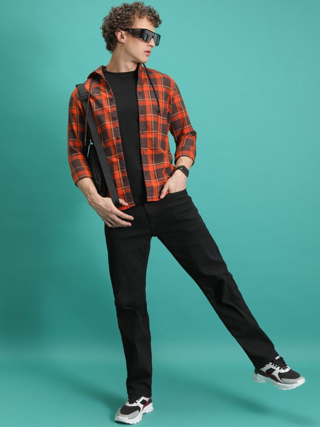 Highlander Men Black Tapered Fit Stretchable Jeans - Black - Image 2