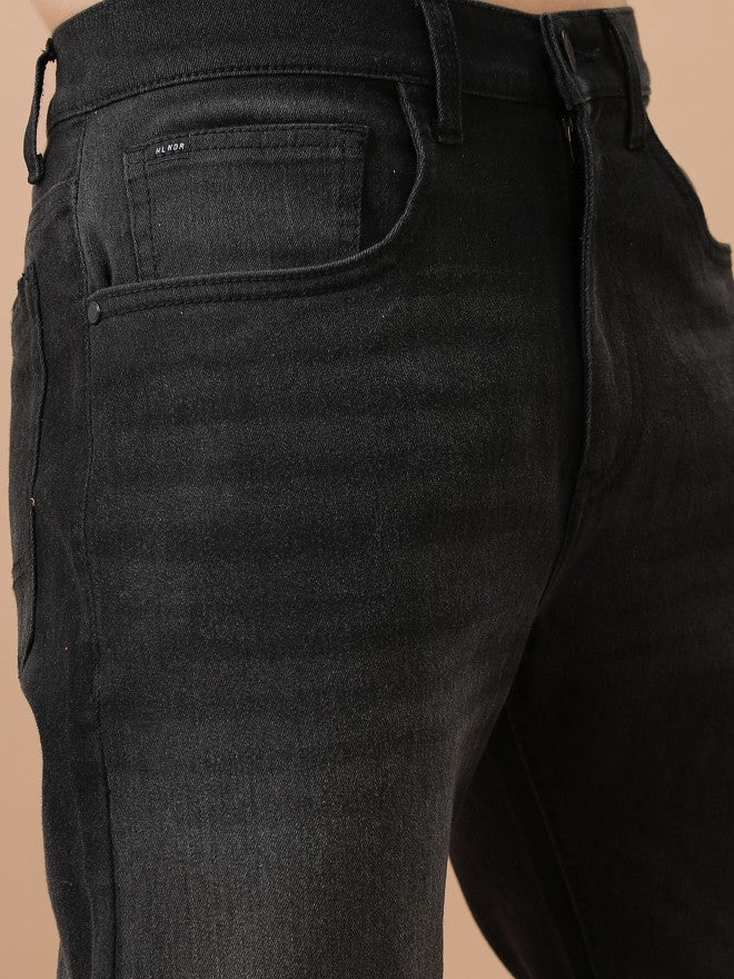 Highlander Men Black Bootcut Stretchable Jeans - Black - Image 5