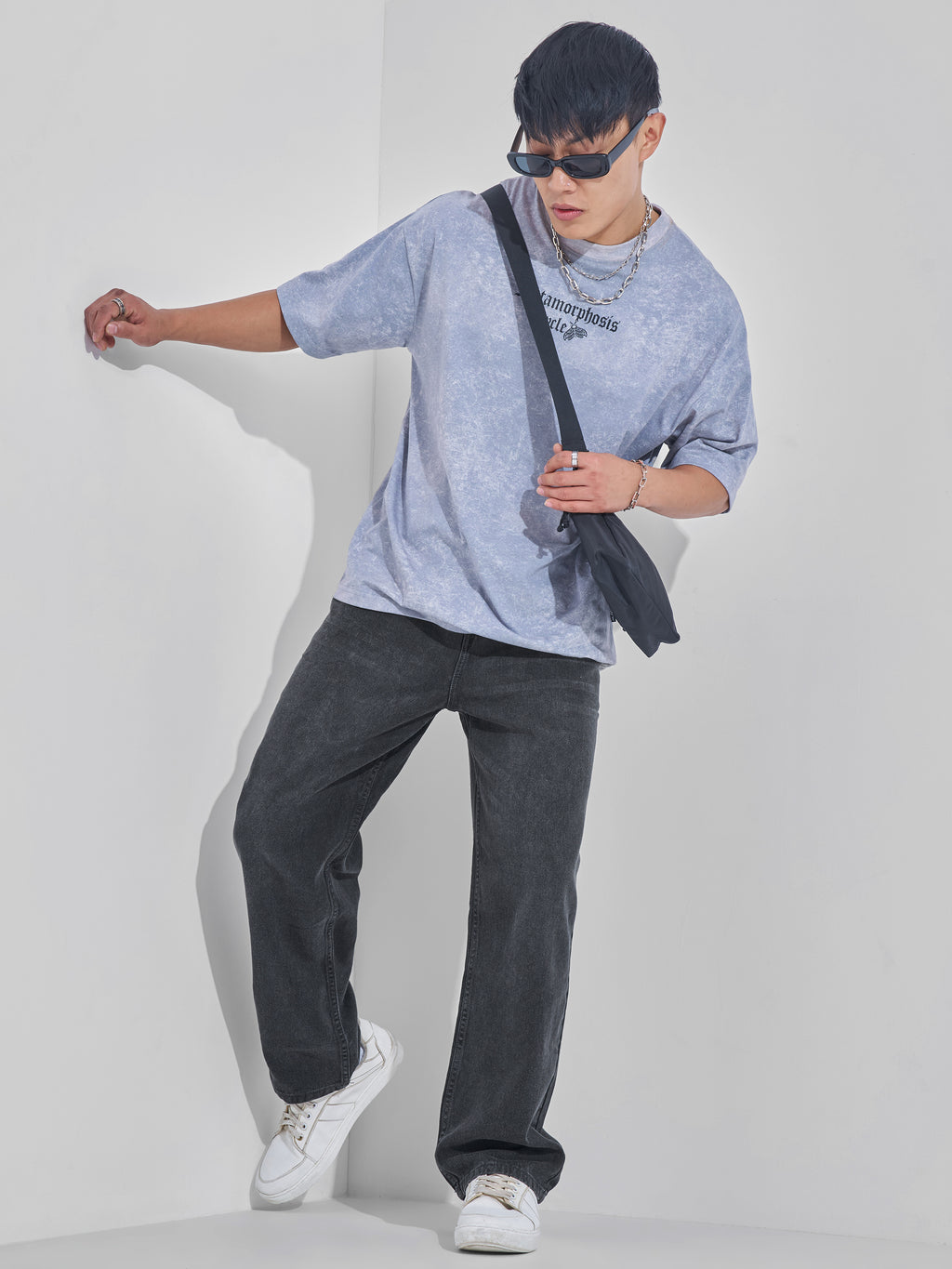 Purple By Highlander Men Grey Relaxed Fit Jeans - Grey - Image 2