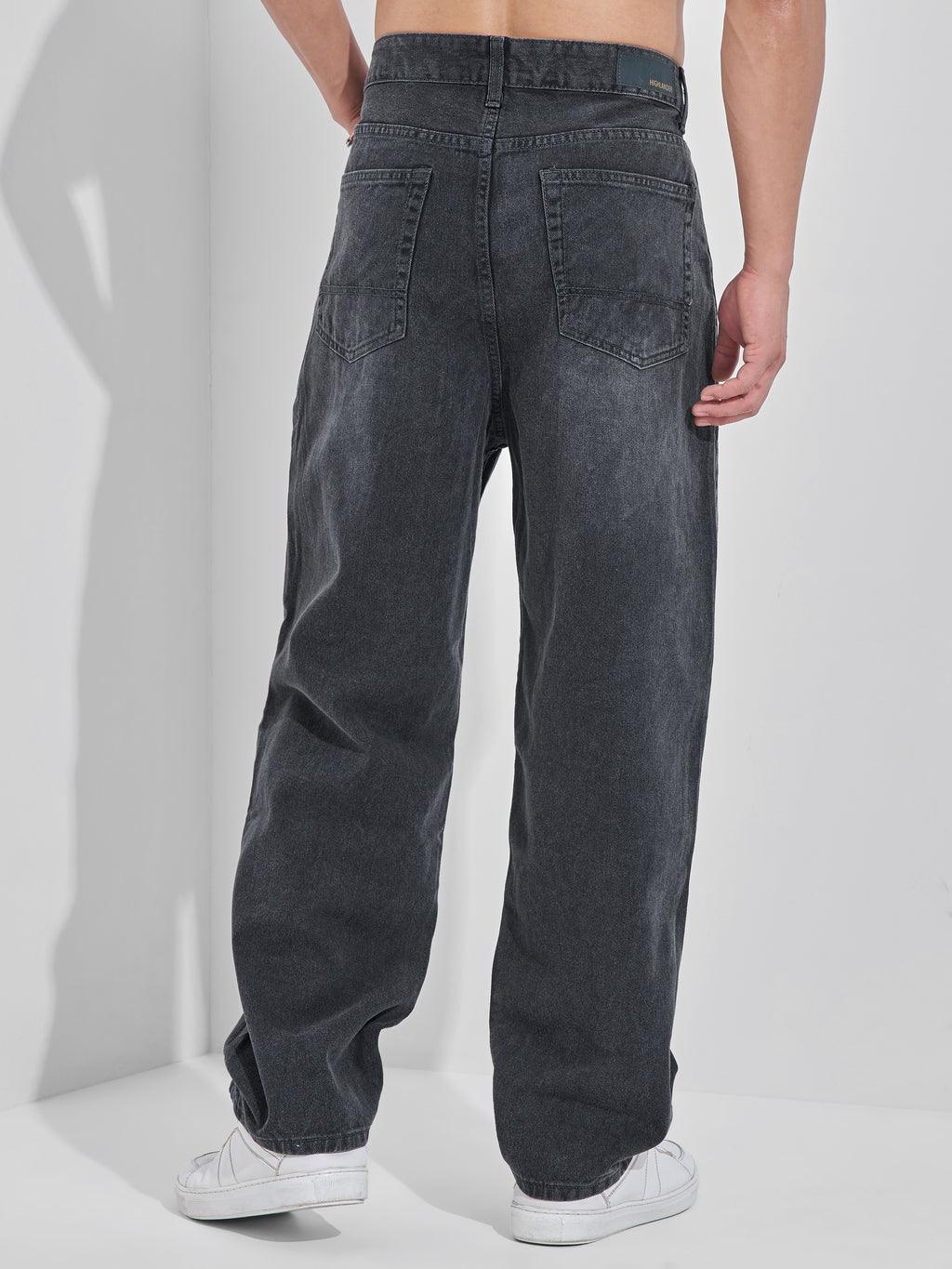 Purple By Highlander Men Grey Relaxed Fit Jeans - Grey - Image 3