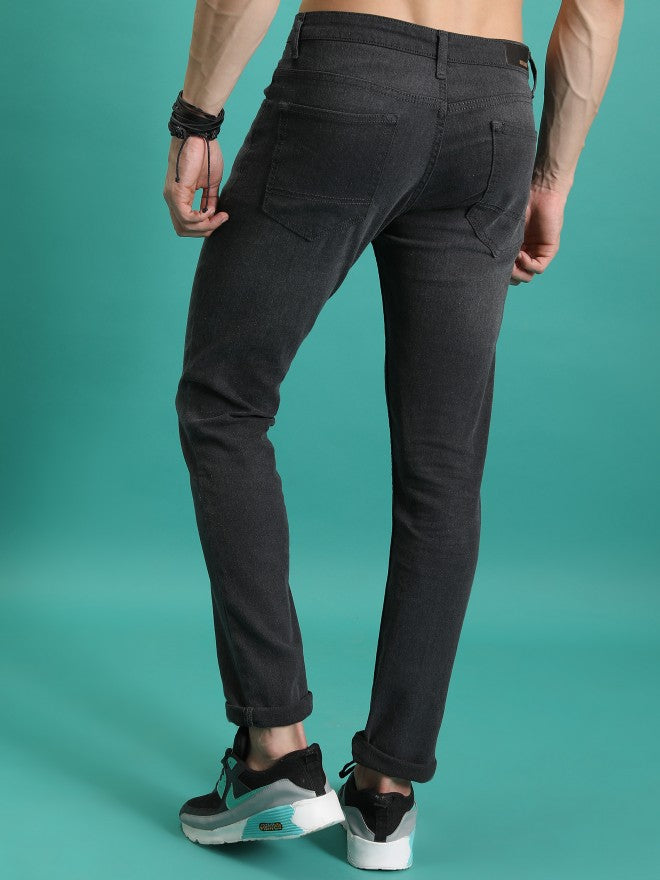 Purple By Highlander Men Grey Skinny Fit Jeans - Grey - Image 3
