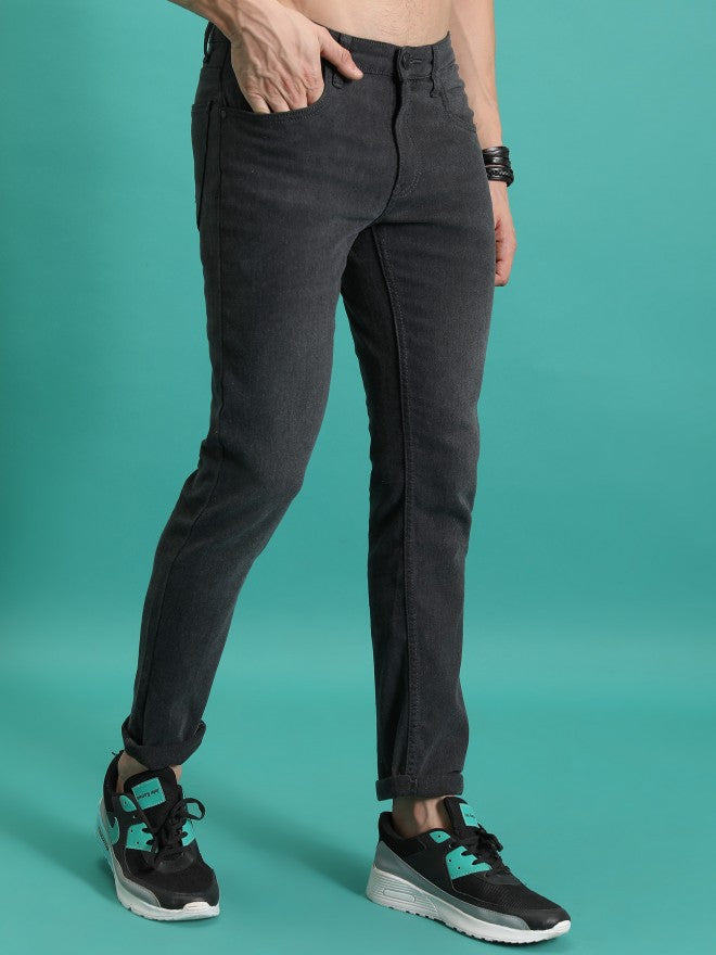 Purple By Highlander Men Grey Skinny Fit Jeans - Grey - Image 6