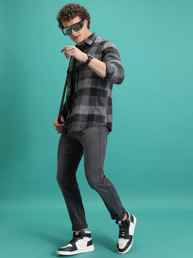 Purple By Highlander Men Grey Skinny Fit Jeans - Grey - Image 2