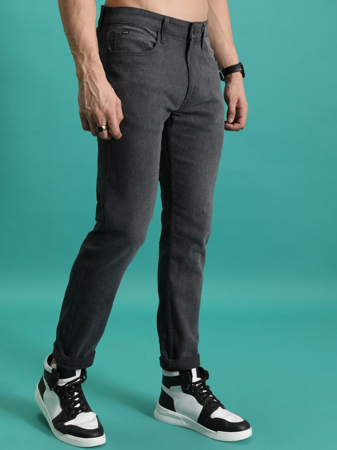 Purple By Highlander Men Grey Skinny Fit Jeans - Grey - Image 6