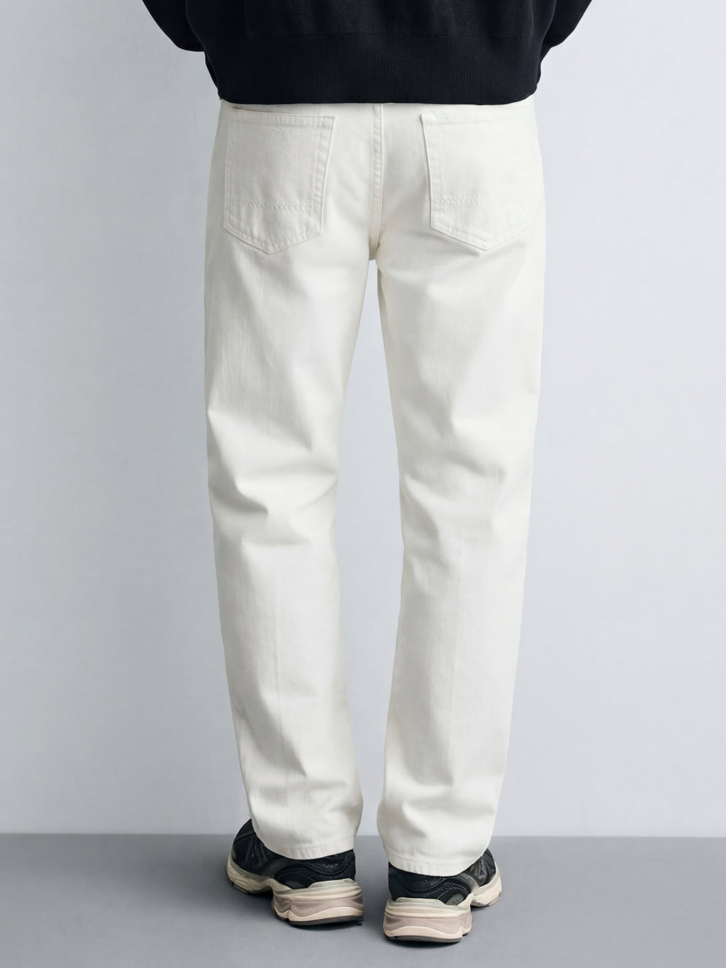 Purple By Highlander Men White Loose Fit Stretchable Jeans - White - Image 3