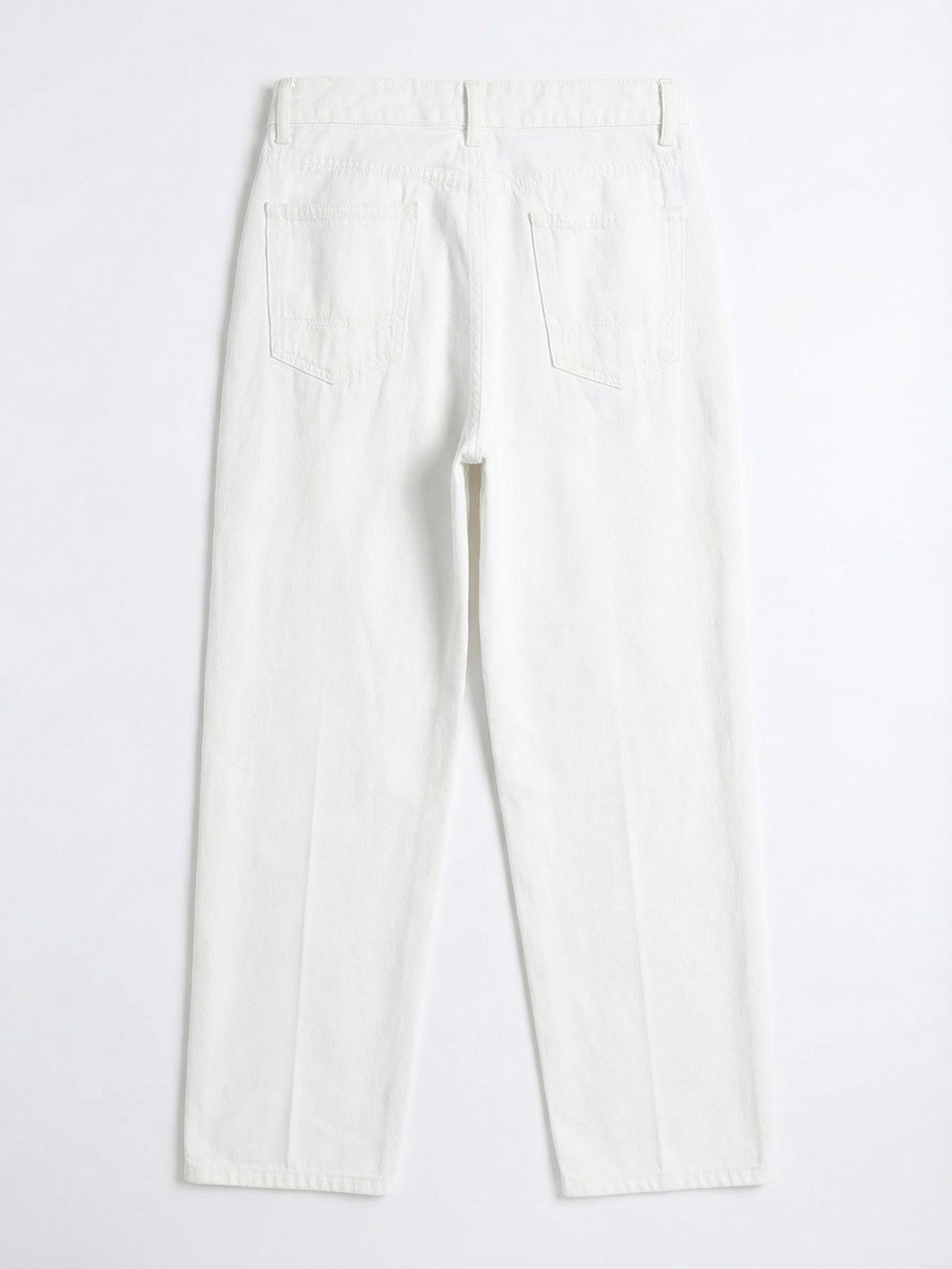 Purple By Highlander Men White Loose Fit Stretchable Jeans - White - Image 5