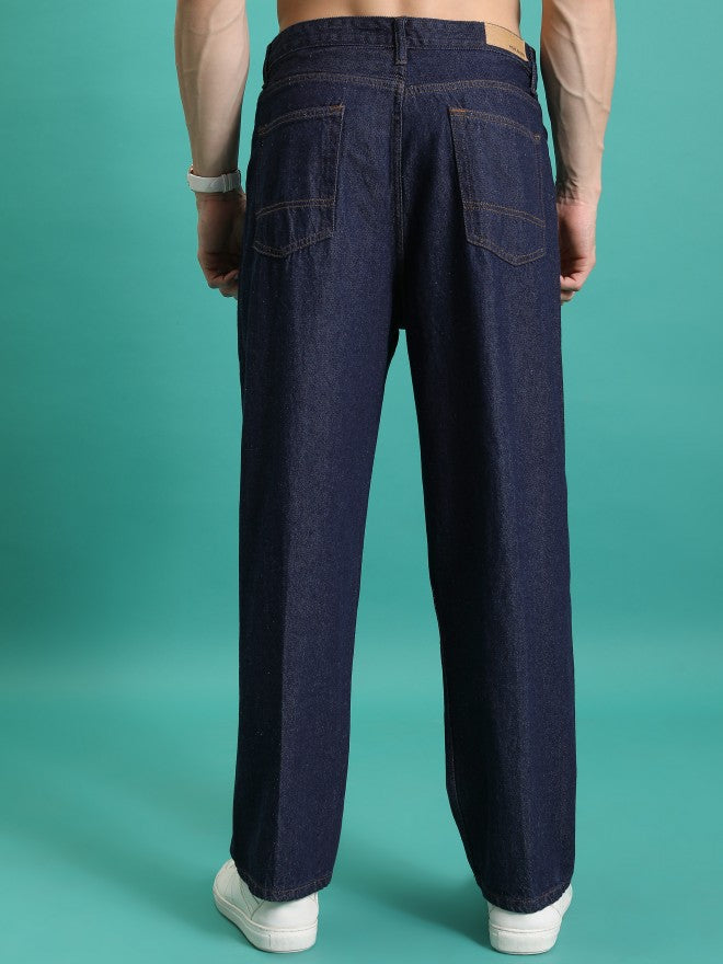 Purple By Highlander Men Blue Relaxed Fit Jeans - Blue - Image 3