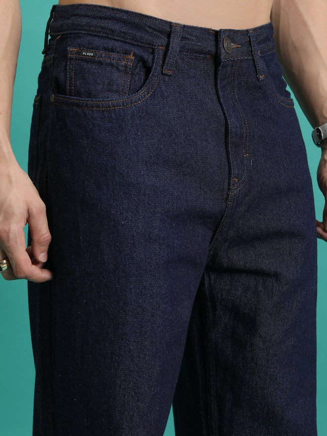 Purple By Highlander Men Blue Relaxed Fit Jeans - Blue - Image 5