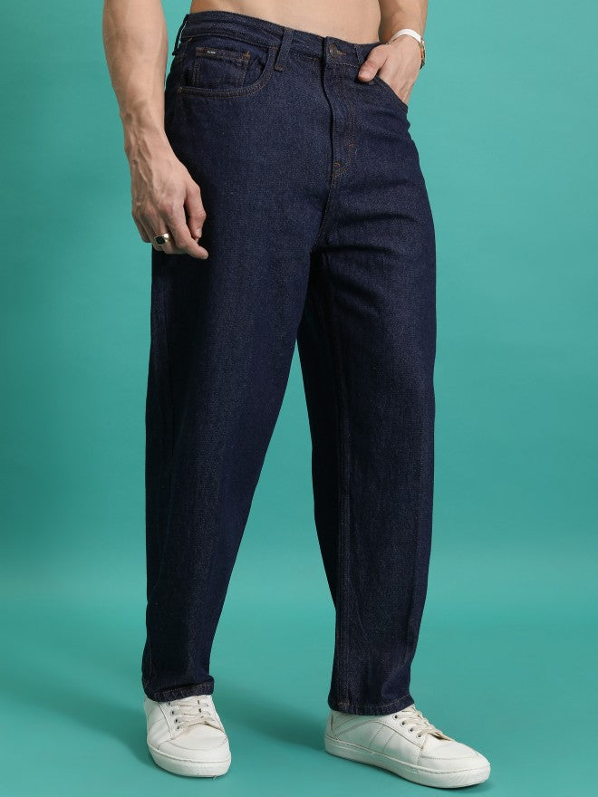 Purple By Highlander Men Blue Relaxed Fit Jeans - Blue - Image 6
