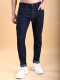 Highlander Men Indigo Tapered Fit Stretchable Jeans - Blue - Image 1