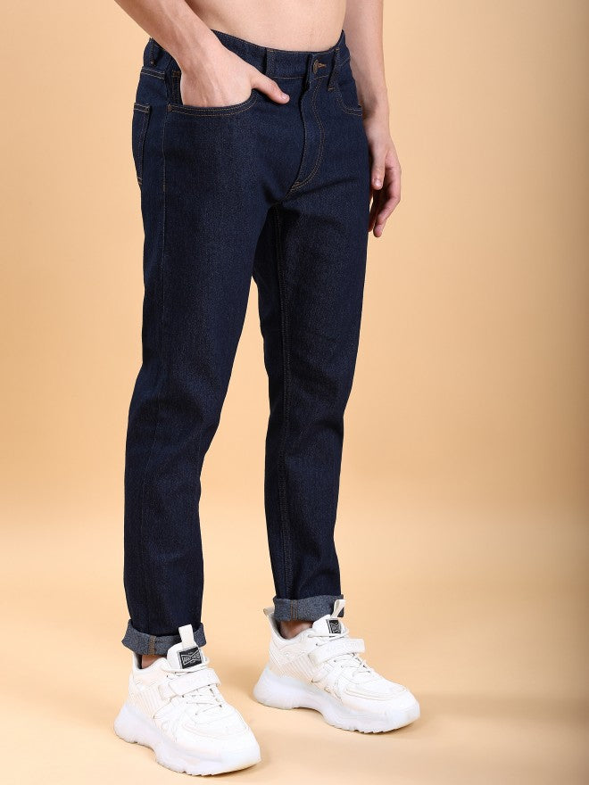 Highlander Men Indigo Tapered Fit Stretchable Jeans - Blue - Image 6