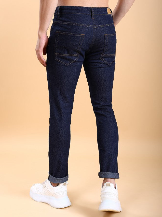 Highlander Men Indigo Skinny Fit Stretchable Jeans - Blue - Image 3