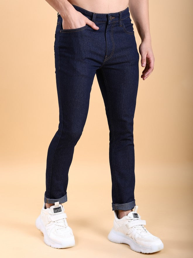 Highlander Men Indigo Skinny Fit Stretchable Jeans - Blue - Image 6