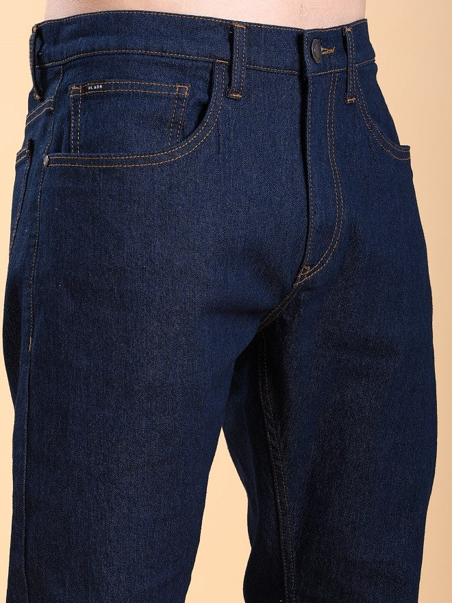 Purple By Highlander Men Blue Straight Fit Stretchable Jeans - Blue - Image 5