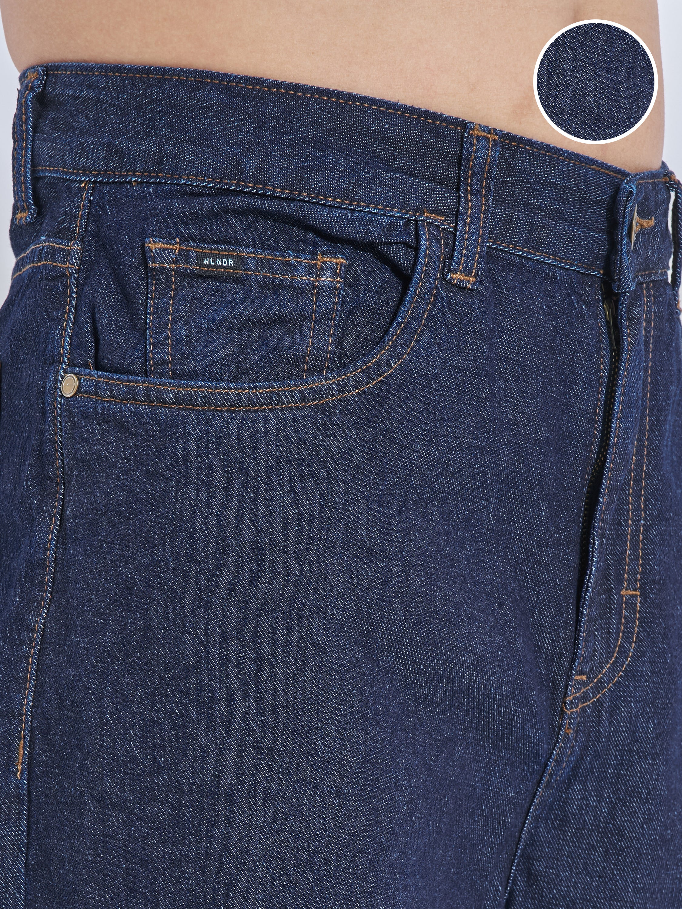 Purple By Highlander Men Blue Relaxed Fit Jeans - Blue - Image 5