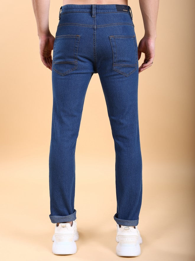 Highlander Men Blue Skinny Fit Stretchable Jeans - Blue - Image 3