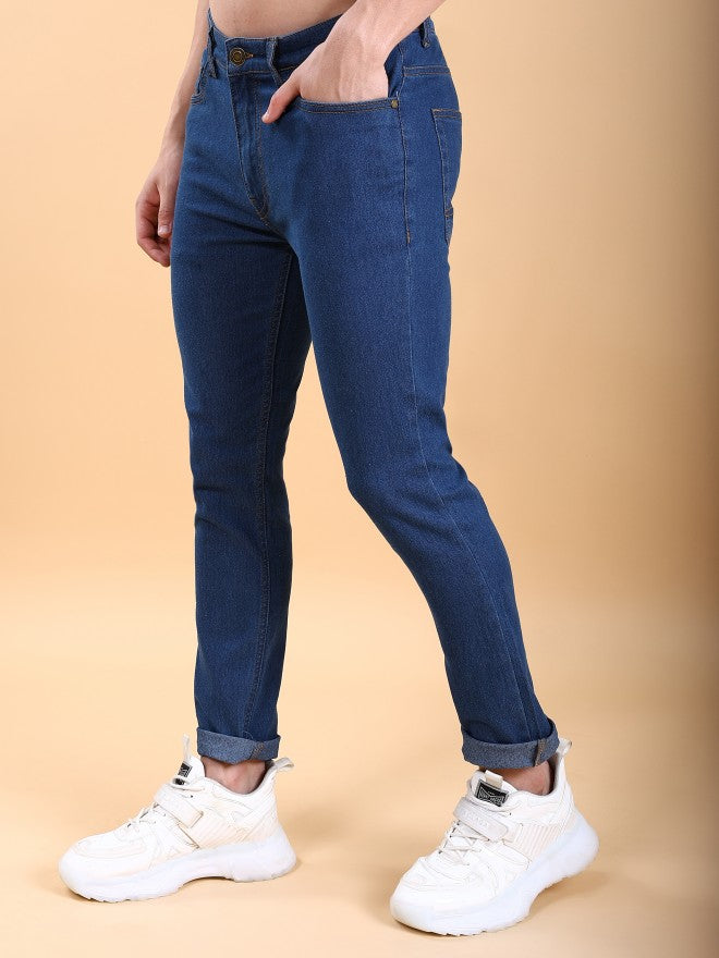 Highlander Men Blue Skinny Fit Stretchable Jeans - Blue - Image 4