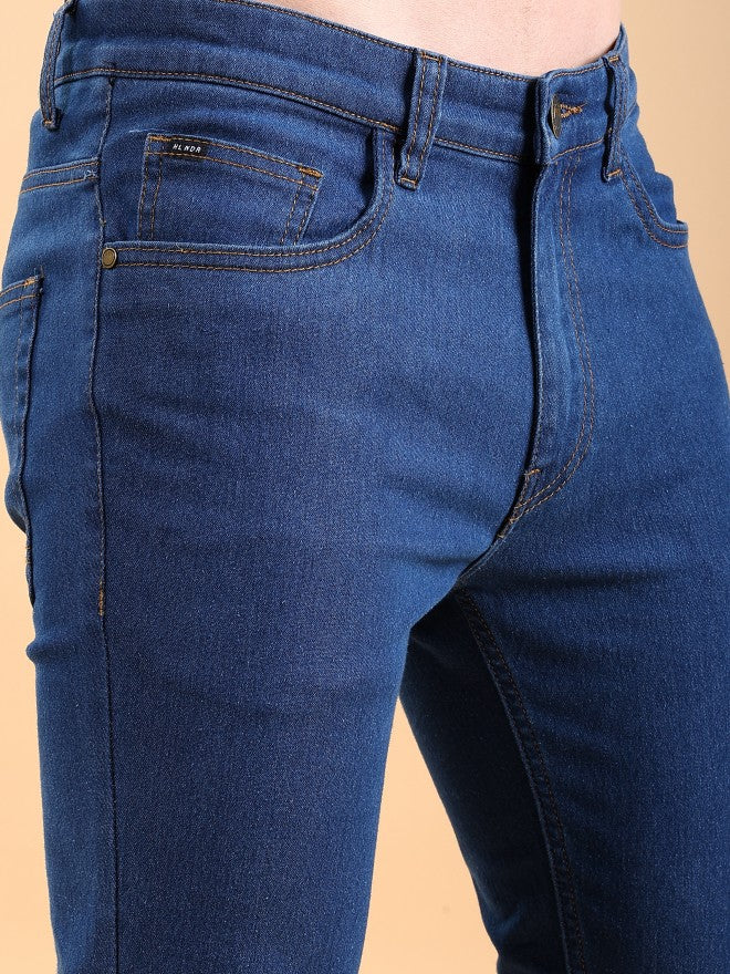 Highlander Men Blue Skinny Fit Stretchable Jeans - Blue - Image 5