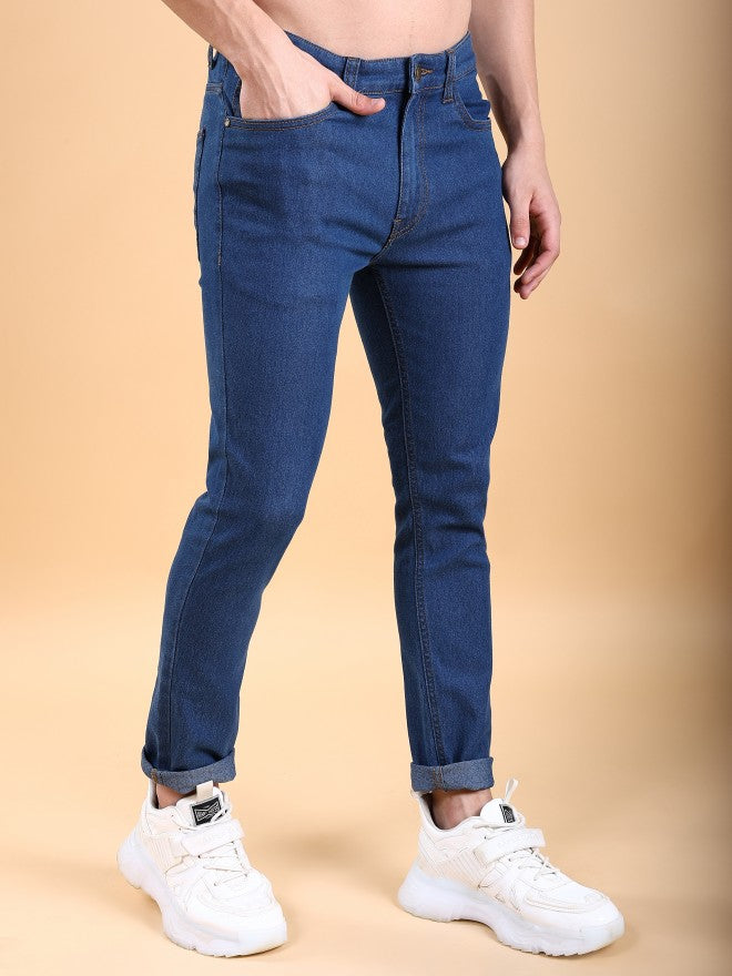 Highlander Men Blue Skinny Fit Stretchable Jeans - Blue - Image 6