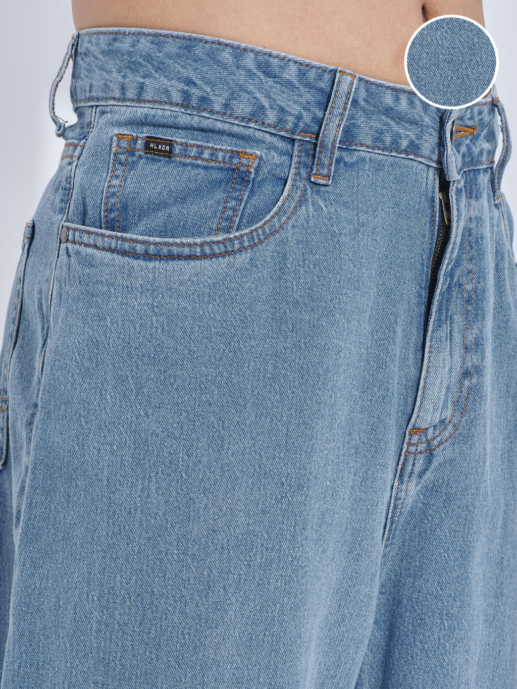 Purple By Highlander Men Blue Relaxed Fit Jeans - Blue - Image 5