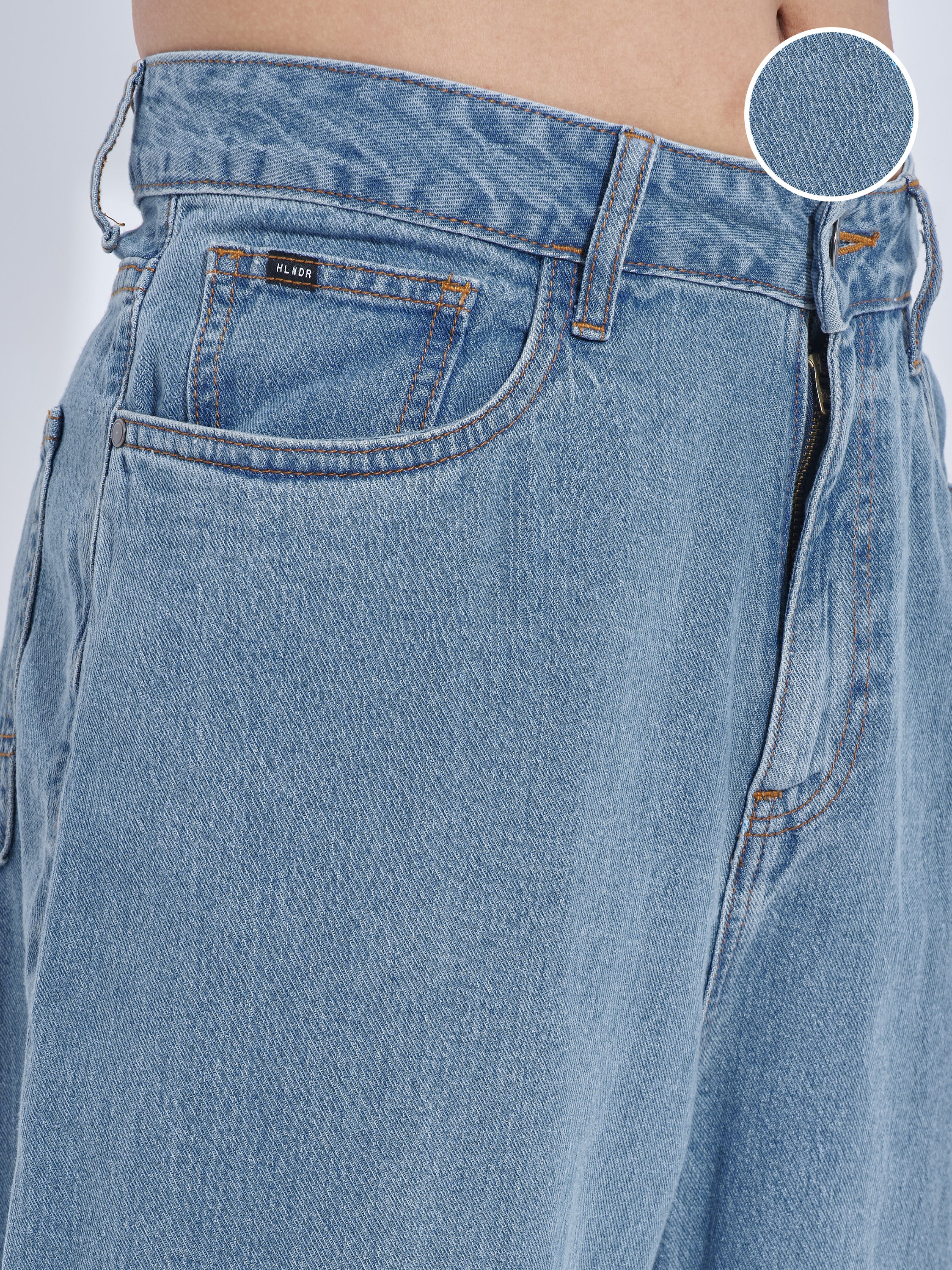 Purple By Highlander Men Blue Relaxed Fit Jeans - Blue - Image 5