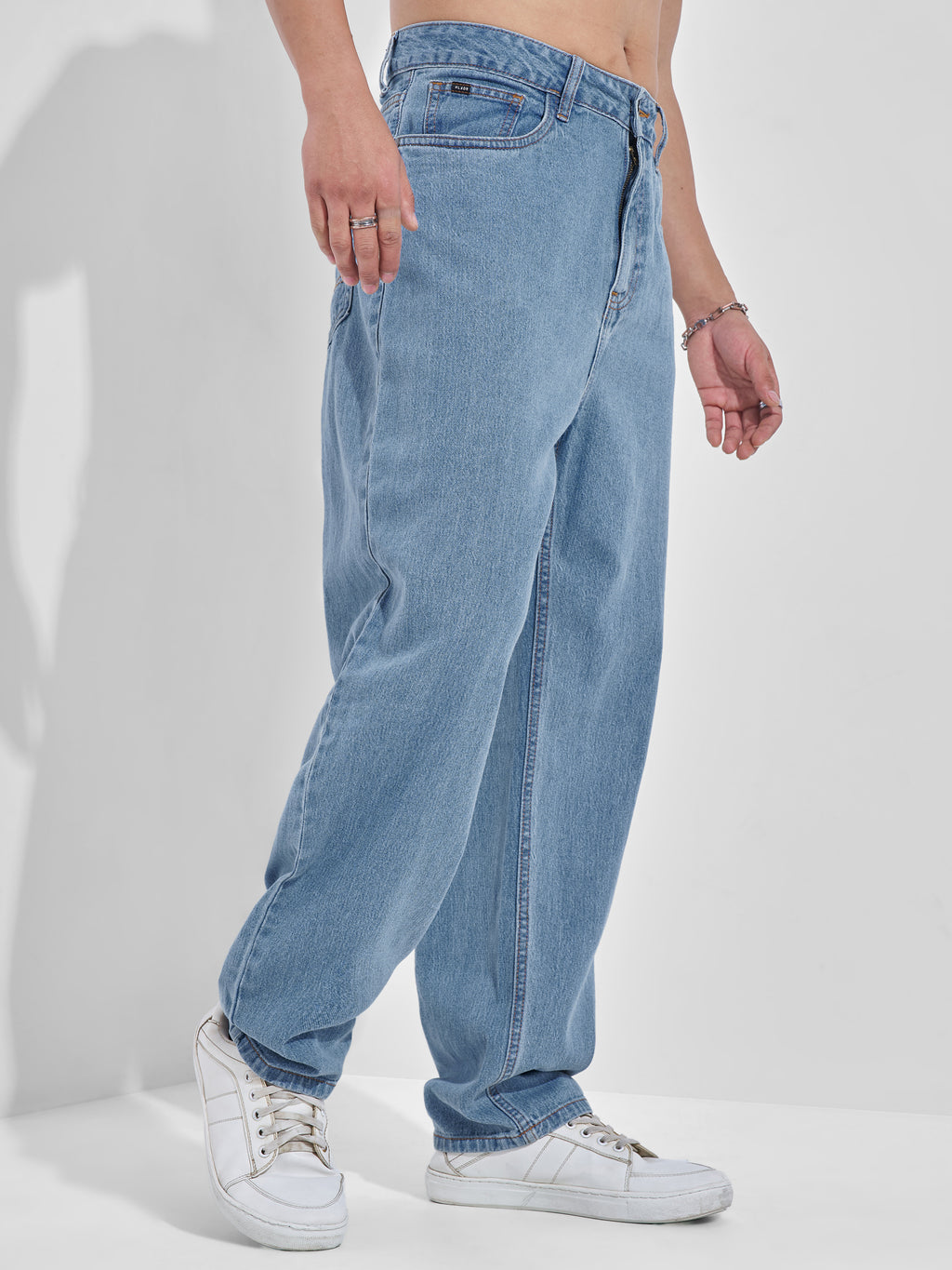 Purple By Highlander Men Blue Relaxed Fit Jeans - Blue - Image 6