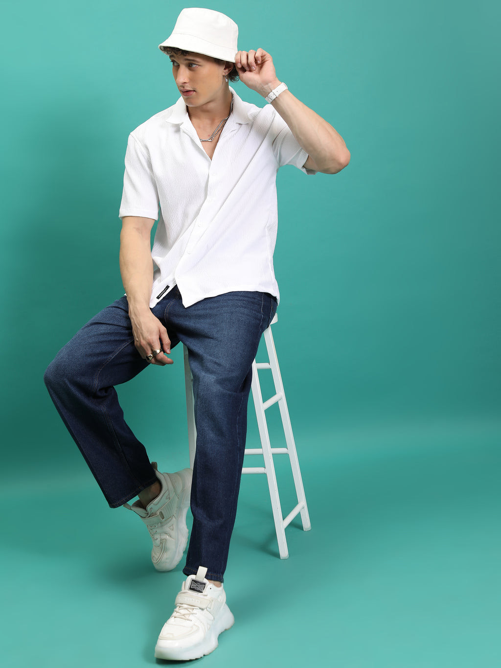 Purple By Highlander Men Blue Relaxed Fit Jeans - Blue - Image 2