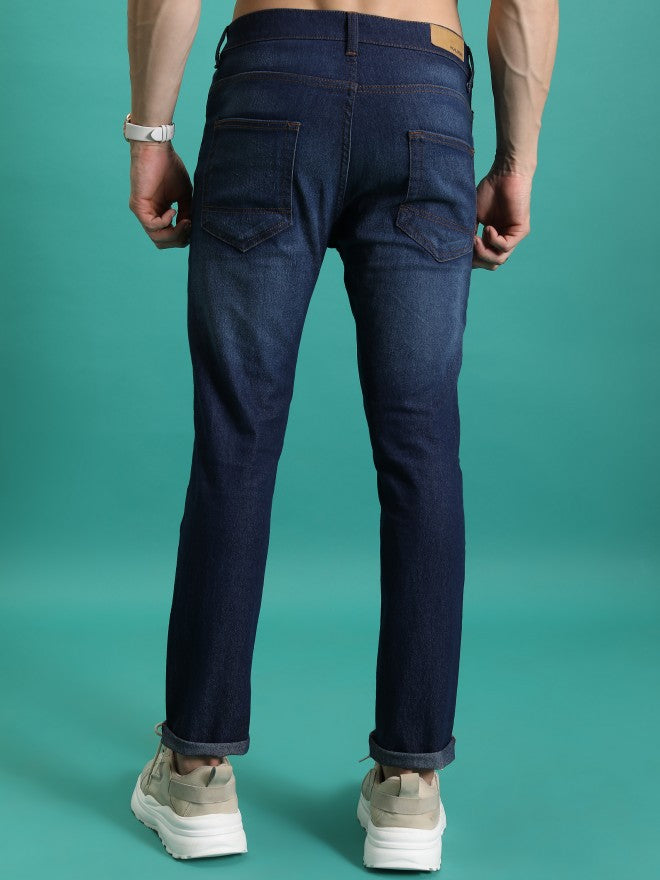 Highlander Men Indigo Skinny Fit Stretchable Jeans - Blue - Image 3