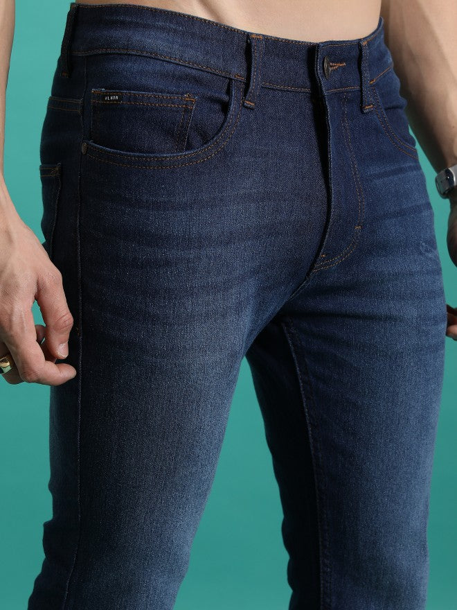 Highlander Men Indigo Skinny Fit Stretchable Jeans - Blue - Image 5