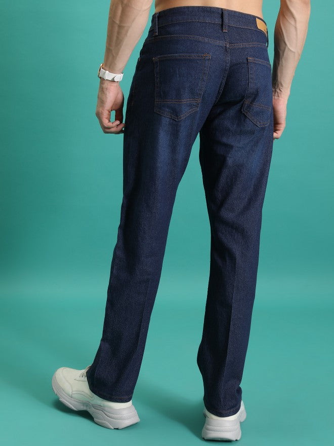 Highlander Men Indigo Straight Fit Stretchable Jeans - Blue - Image 3