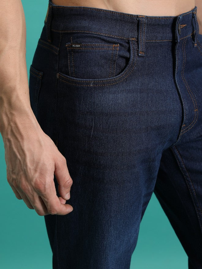 Highlander Men Indigo Straight Fit Stretchable Jeans - Blue - Image 5