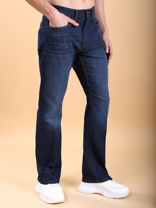 Highlander Men Indigo Straight Fit Stretchable Jeans - Blue - Image 6