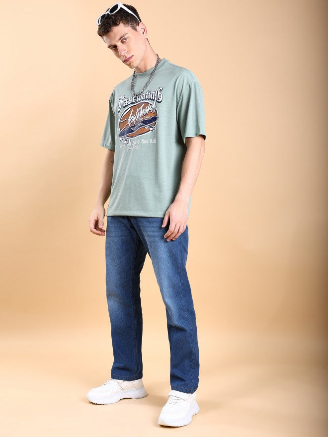 Highlander Men Blue Straight Fit Stretchable Jeans - Blue - Image 2