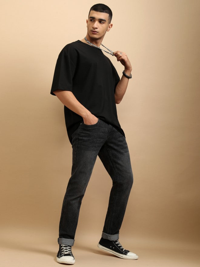 Highlander Men Charcoal Slim Fit Stretchable Jeans - Charcoal - Image 2