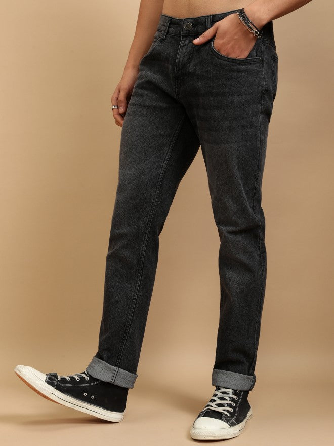 Highlander Men Charcoal Slim Fit Stretchable Jeans - Charcoal - Image 4