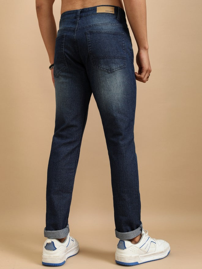 Highlander Men Blue Slim Fit Stretchable Jeans - Blue - Image 3