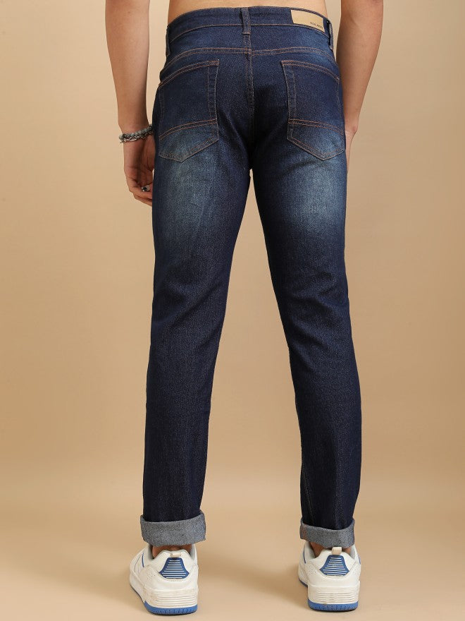 Highlander Men Blue Slim Fit Stretchable Jeans - Blue - Image 3