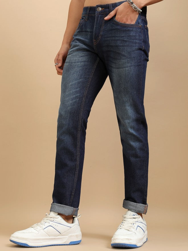 Highlander Men Blue Slim Fit Stretchable Jeans - Blue - Image 4
