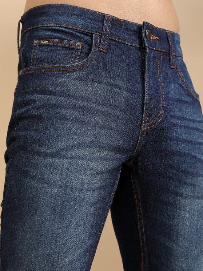 Highlander Men Blue Slim Fit Stretchable Jeans - Blue - Image 5