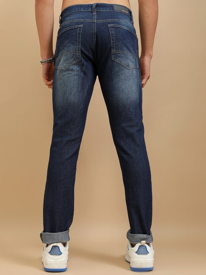Purple By Highlander Men Blue Slim Fit Stretchable Jeans - Blue - Image 3