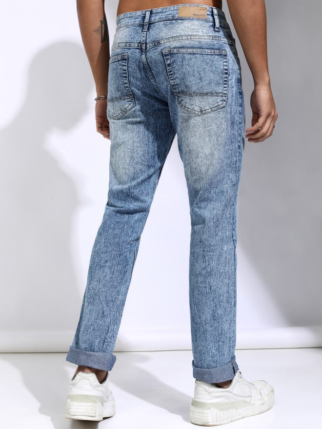 Highlander Men Blue Slim Fit Stretchable Jeans - Blue - Image 3